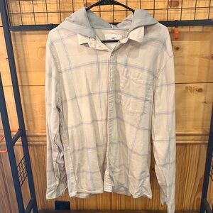Hollister Cream Hooded Shirt